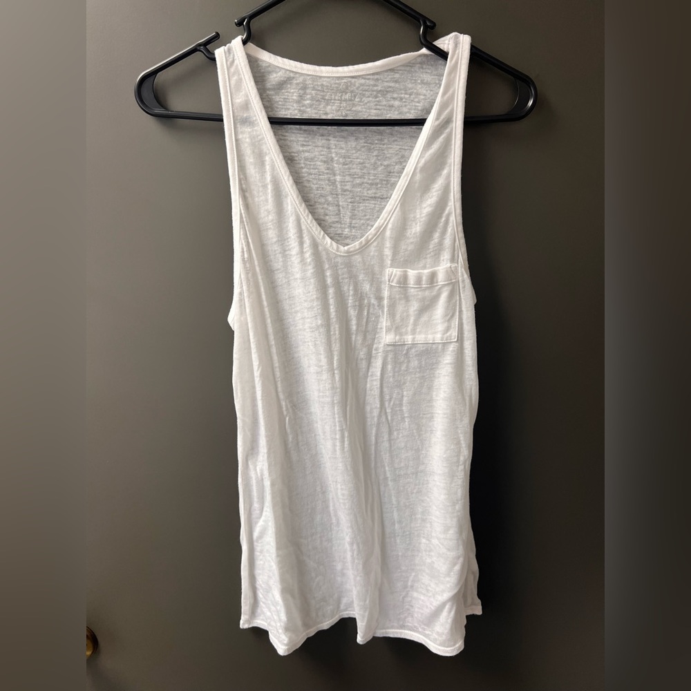 Athleta white tank